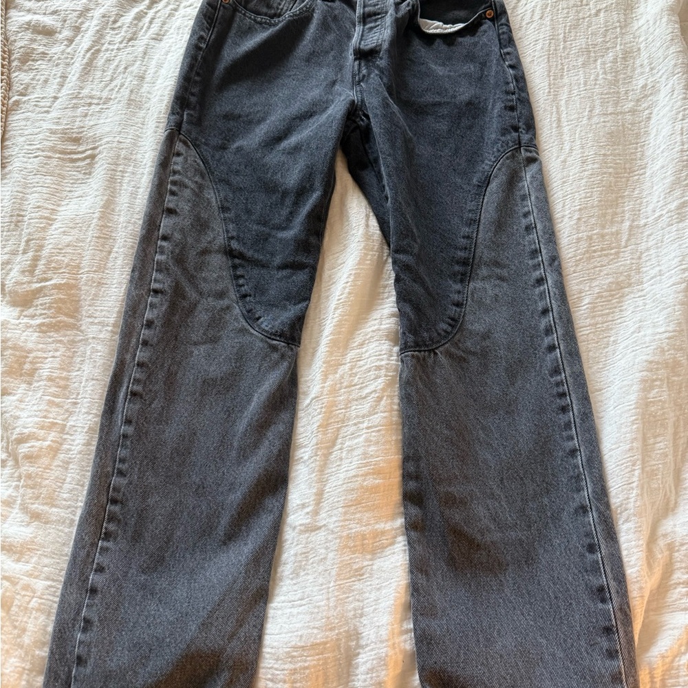 Levi's 501 Black Two Tone Jeans